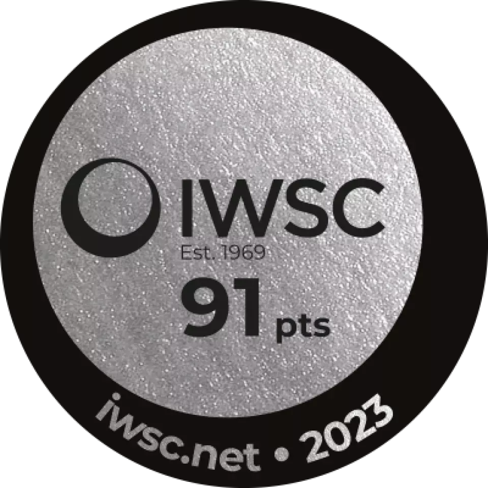 AnCnoc 12 IWSC 2023 Silver 91 Points (award medal) award block